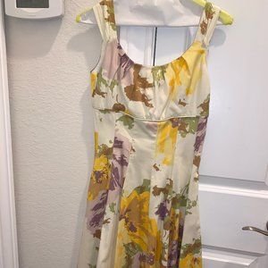 Floral Satin Dress